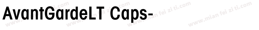 AvantGardeLT Caps字体转换